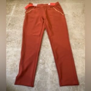 Jeggings, Burnt orange, Pockets (zipper is an accessory ON pocket)